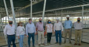 Basterra recorrió las obras del Nuevo Mercado Agroganadero de Cañuelas