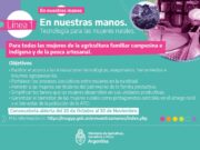 Convocatoria del programa “En Nuestras Manos” para las Mujeres Rurales.