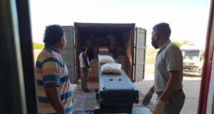 San Luis: partió la primera exportación de garbanzo hacia Europa