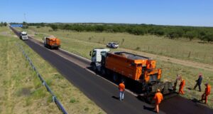 La Nación trabaja en la rehabilitación de la RN188 en el sur sanluiseño