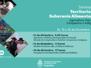 Seminario sobre Desarrollo de Políticas Públicas “Territorios y soberanía alimentaria”