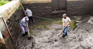 Finalizó la limpieza del Canal Principal y el Acueducto de Luján