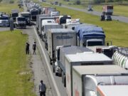 Sigue el paro de transportistas, con cortes en la Ruta 9