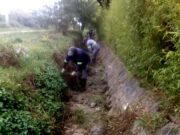 Riego: limpiaron más de 1.400 metros del canal matriz de Luján