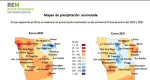 San Francisco y La Florida acumularon más de 225 milímetros durante los primeros 15 días de enero