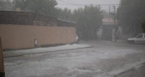 Fuerte granizada en Villa Mercedes