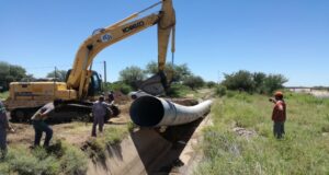 San Luis Agua realizó tareas de mantenimiento en el canal principal Ingeniero Callaba de Quines