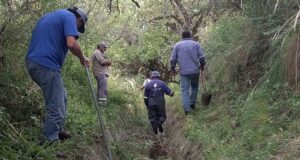 San Luis Agua trabaja en la limpieza y desembanque del Canal San Miguel