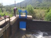 Finalizó la sustitución de la compuerta desarenadora del Canal Matriz de Luján