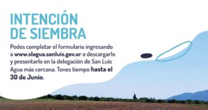 Agua cruda: el 30 de junio vence el plazo para presentar la Intención de Siembra