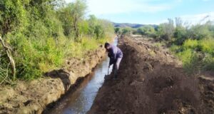 Finalizó la puesta en valor del canal Paso de los Rayos que abastece a 30 productores