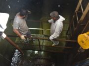 Comenzaron las tareas de reparación del dique Antonio Esteban Agüero
