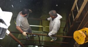 Comenzaron las tareas de reparación del dique Antonio Esteban Agüero