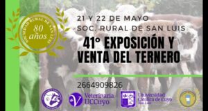 La Rural de San Luis invita a su 41° Exposición y Venta del Ternero