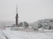 La nieve tiñe de blanco varias localidades sanluiseñas