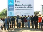 Construyen un nuevo acceso a Nogolí en la ruta nacional 146
