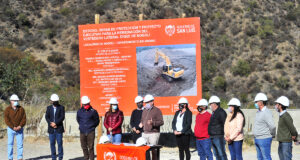 Comenzaron las obras para la remediación del vertedero lateral del dique Nogolí