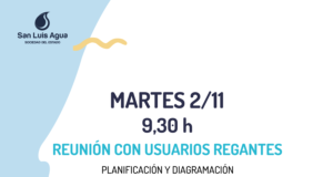 Convocan a regantes de Quines-Candelaria para planificar y diagramar la temporada primavero – estival 2021
