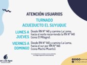 Acueducto el Suyuque: por las bajas precipitaciones, distribuirán el agua por turnos