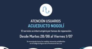 San Luis: cortan el servicio del Acueducto Nogolí hasta el viernes por una rotura