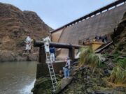 San Luis Agua empezó las tareas de mantenimiento en el dique Luján y no habrá cortes