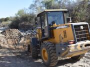 Villa de Merlo: realizan tareas de encauzamiento sobre el arroyo El Tigre