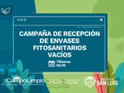 La campaña de recepción de envases vacíos de fitosanitarios llega este miércoles a Tilisarao