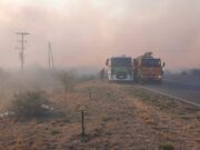 Continúa el combate de incendios forestales en las sierras de San Luis y de los Comechingones