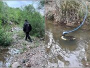 San Luis Agua detectó y removió un sistema clandestino en el Río Potrero de los Funes
