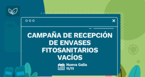 La campaña de recepción de envases vacíos de fitosanitarios llega este viernes a Nueva Galia