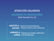 Fijan turnos para provisión del acueducto Socoscora a seis parajes