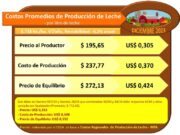 Diciembre marcó una pronunciada profundización de pérdidas en el tambo