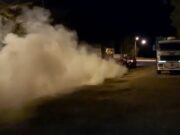 En La Punta usan un producto prohibido para fumigar contra los mosquitos