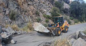 San Luis: trabajan para reabrir al tránsito la ruta que une Nogolí con Río Grande