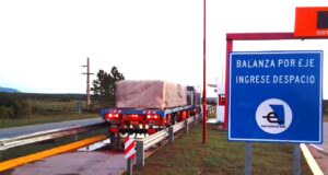 El Ente Control de Rutas puso nuevamente en funcionamiento la balanza del peaje de La Toma