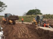 En la Cuenca Alta del Morro repararon un tramo de la ruta N°33 afectado por las lluvias
