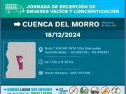 San Luis: recibirán este miércoles envases vacíos de fitosanitarios de la Cuenca del Morro