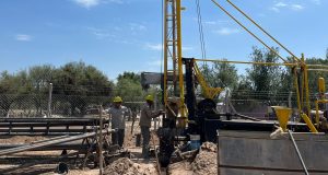 Concluyó la ejecución de la obra de toma de la perforación en Pampa Grande