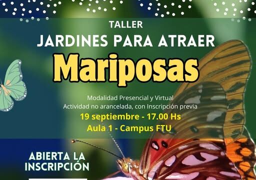 Villa de Merlo: la FTU abre las puertas a un taller único para crear jardines que atraen mariposas