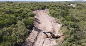 San Luis: avanzan las tareas sobre el río Conlara a la altura de Lafinur