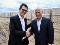 El gobernador Poggi visitó el parque fotovoltaico que Aisa Group construye en Nogolí