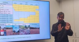 Un investigador de San Luis desarrolla estudios sobre recarga de acuíferos en una universidad de Texas