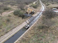 Suspenderán el suministro de agua del canal Paso de las Carretas por tareas de limpieza