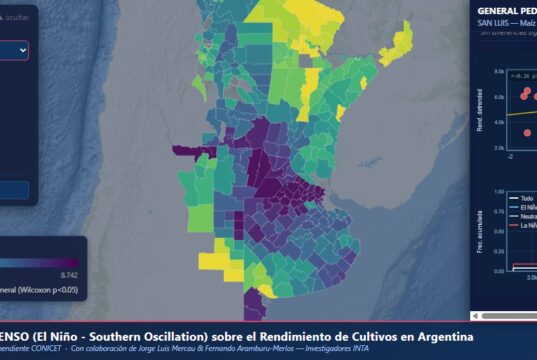AgroEnso: una herramienta pública que permite anticipar riesgos productivos y medir el impacto de El Niño y La Niña en los cultivos