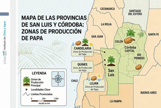 Córdoba y San Luis: la superficie cultivada con papa creció 14,4% y alcanzó las 15.443 hectáreas